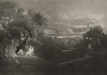 Raphaël conversant avec Adam et Ève, c.1827